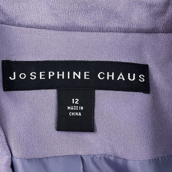 Josephine Chaus 3Pc Set Women Medium Purple Floral Jacket Cardigan Top Silk - Picture 8 of 16